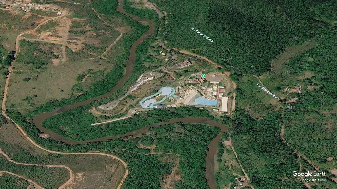 Vista aérea do River Aqua Park